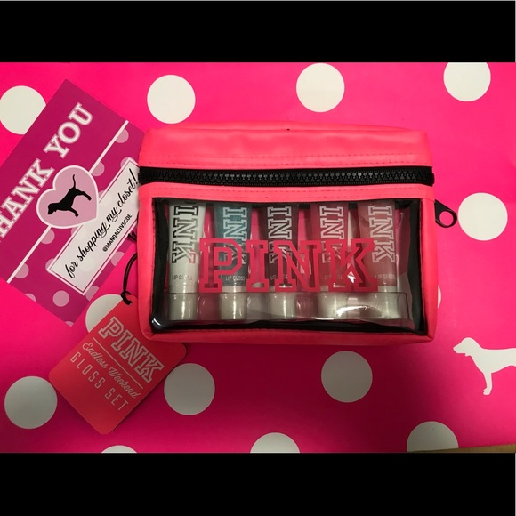 💗VS PINK ENDLESS WEEKEND 5PC LIP GLOSS SET - Picture 3 of 8